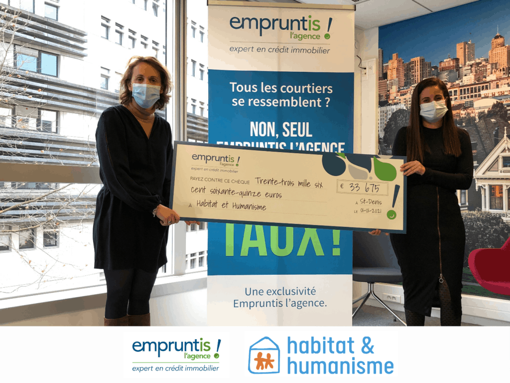 Empruntis fait un don à Habitat et Humanisme 