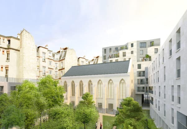 Vue Jardin Avec église Hd V07