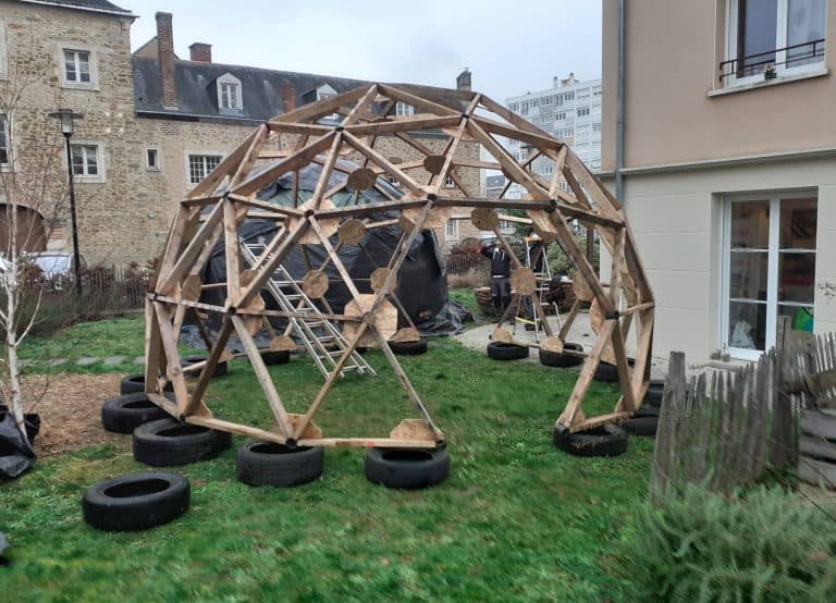 Atelier construction Habitat et Humanisme Sarthe-Mayenne