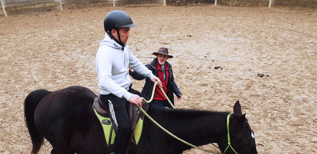 Médiation équine programme Muses Habitat et Humanisme