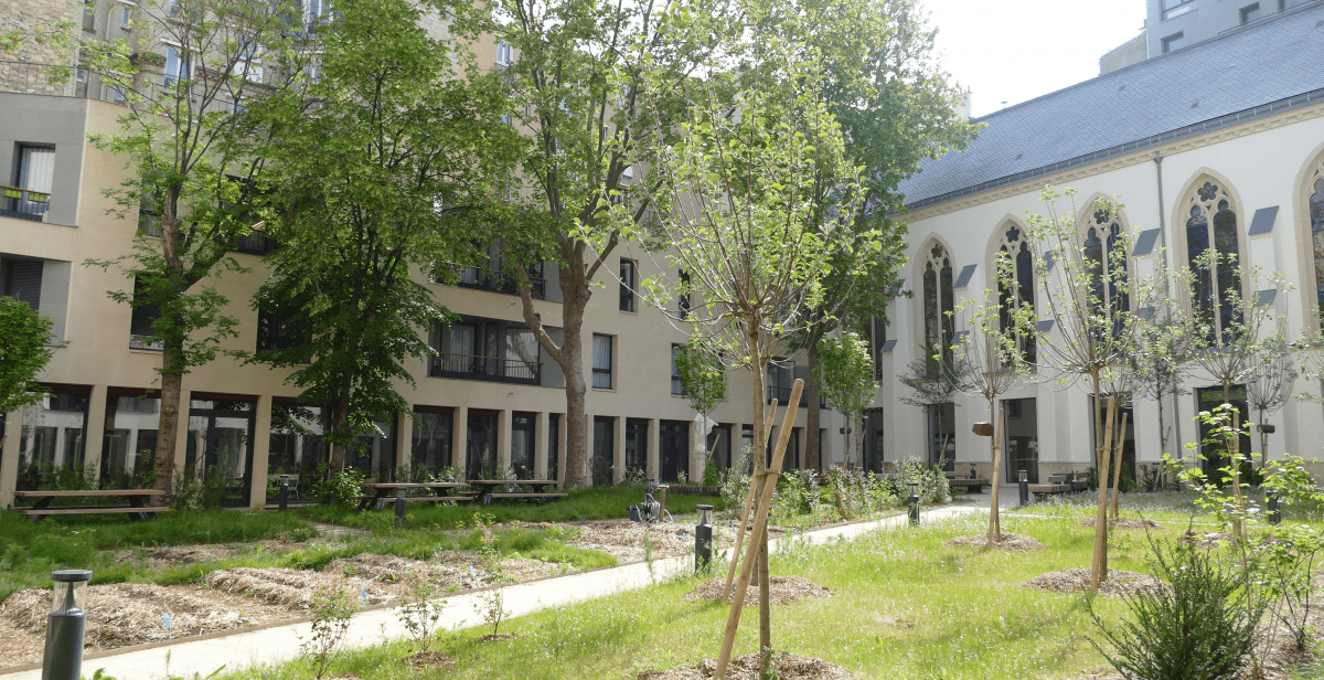 Jardin aménagé de la Maison Saint-Charles