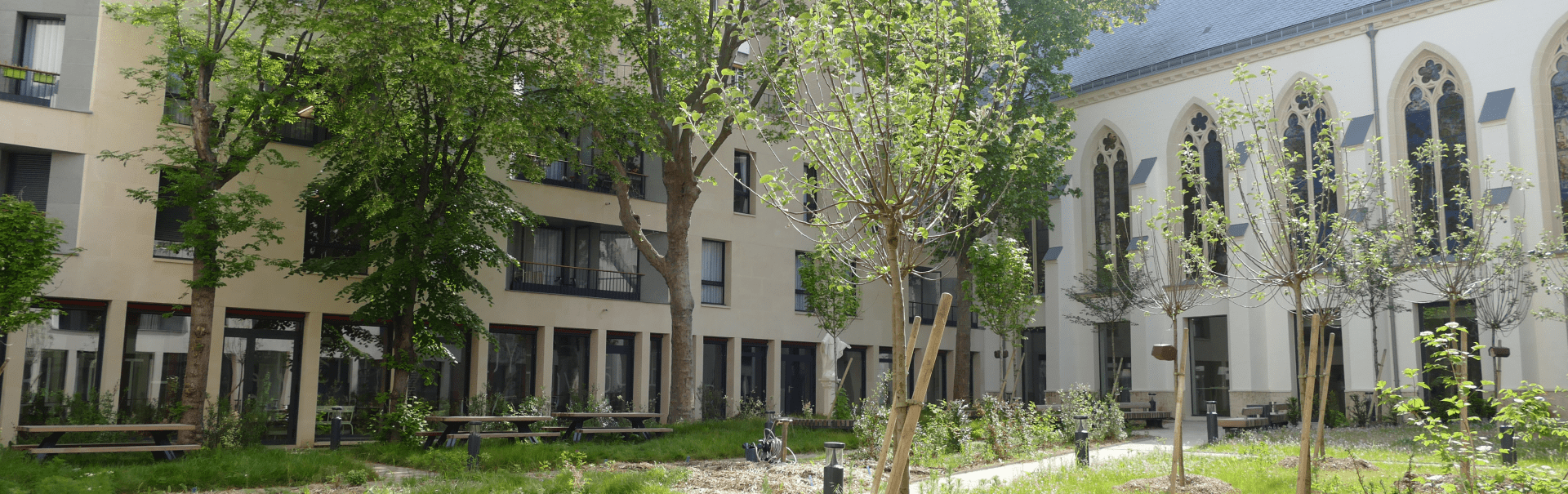 Jardin aménagé de la Maison Saint-Charles
