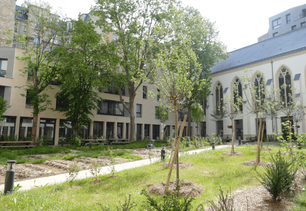 Jardin aménagé de la Maison Saint-Charles