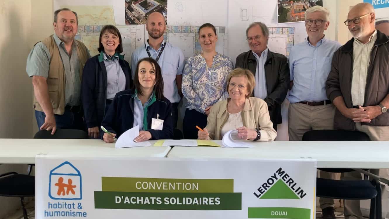 Convention D'achats Solidaires Leroy Merlin Douai Habitat et Humanisme NPDC