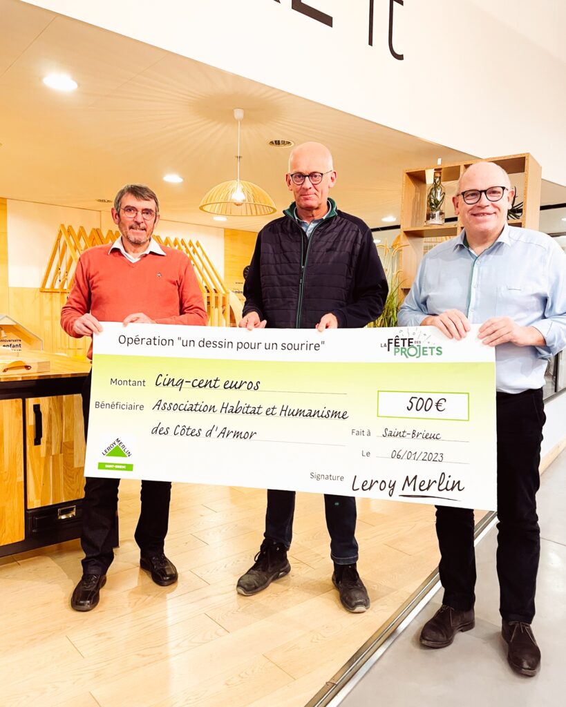 Remise Chèque Don Leroy Merlin