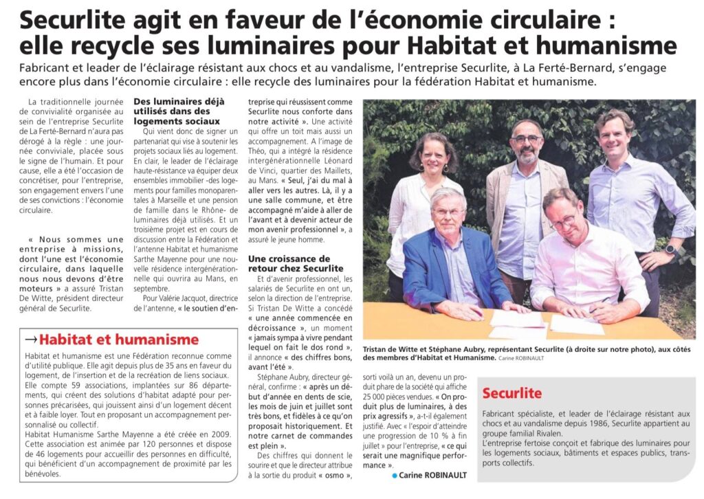 L'Écho Sarthois, 27 juillet 2023