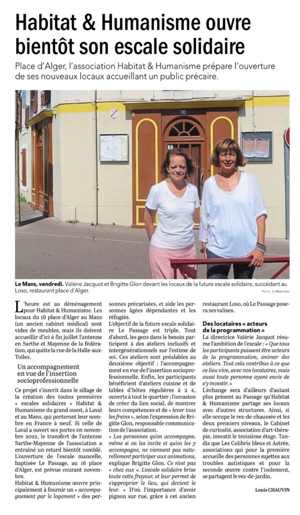 Le Maine Libre, 24 juillet 2023