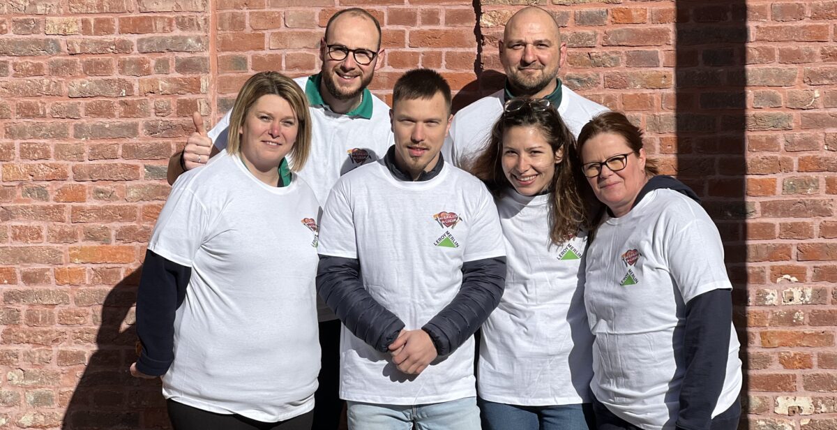 Journée solidaire de Leroy Merlin sur le chantier de Douai