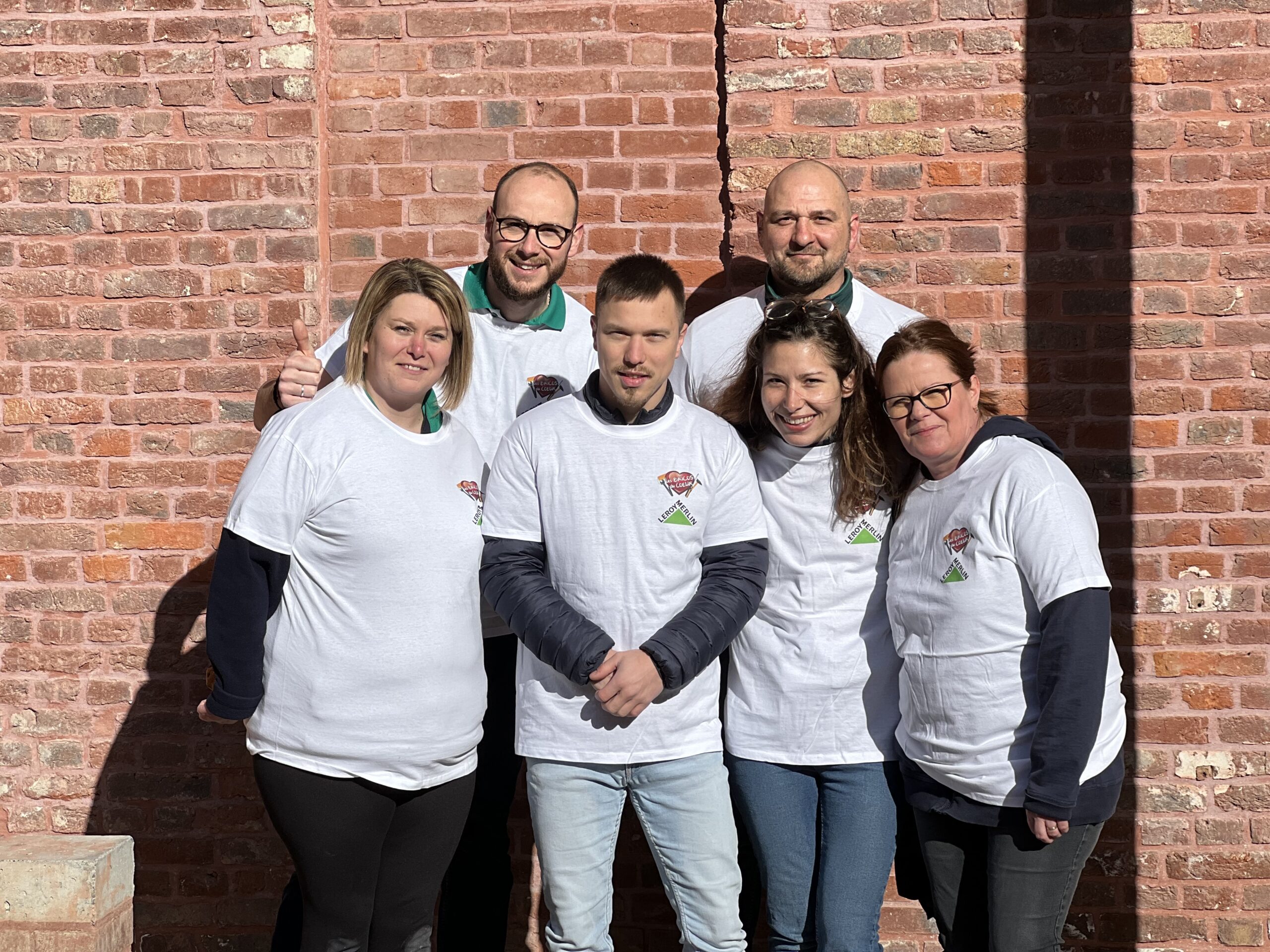 Journée solidaire de Leroy Merlin sur le chantier de Douai