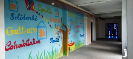 La magnifique fresque réalisée pour embellir la résidence des Séquoias