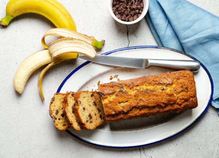 Banana bread chocolat