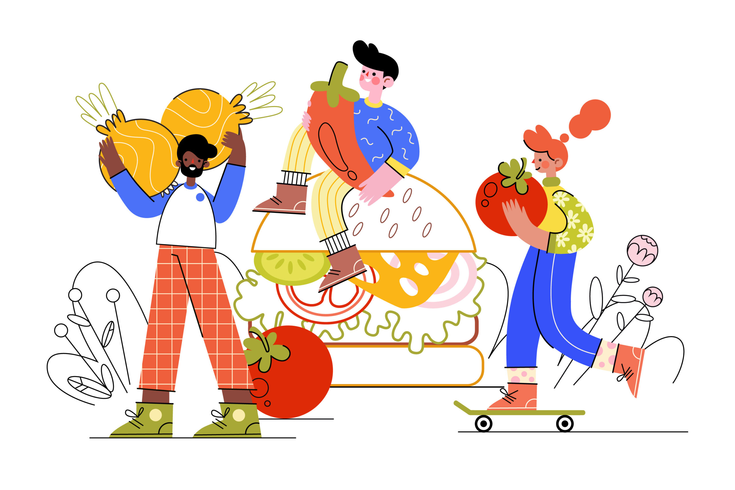 Fresque de l'alimentation