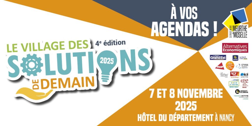 Affiche Village solutions de demain organisé par le conseil département la 54